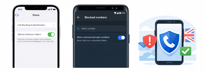 iPhone and Android Unbekannte Nummern blockieren
